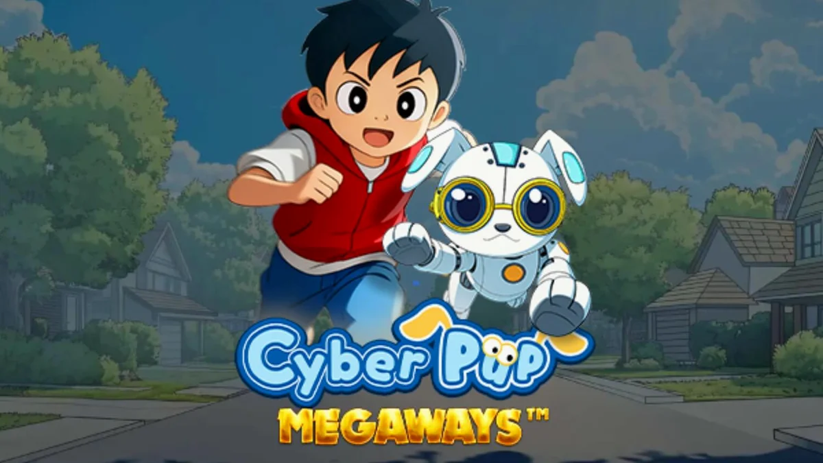 Cyber Pup Megaways slot com tema futurista e anime