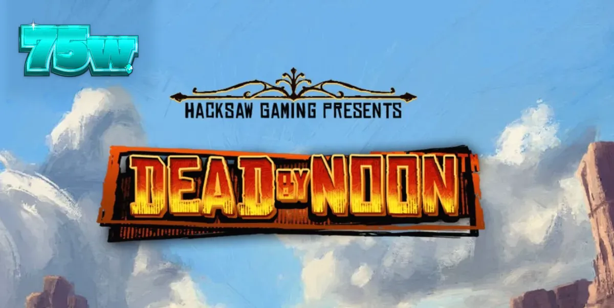 Cena de duelo no Velho Oeste com elementos de slot Dead By Noon